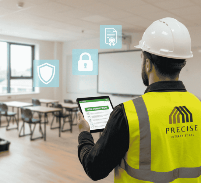 compliant construction company London — Precise Enterprise data protection certified